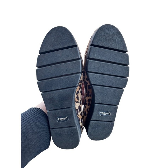 EUC Dr. Scholls Be Energized Webster Animal Print Loafer 6.5 Brown Black Comfort - Picture 6 of 8